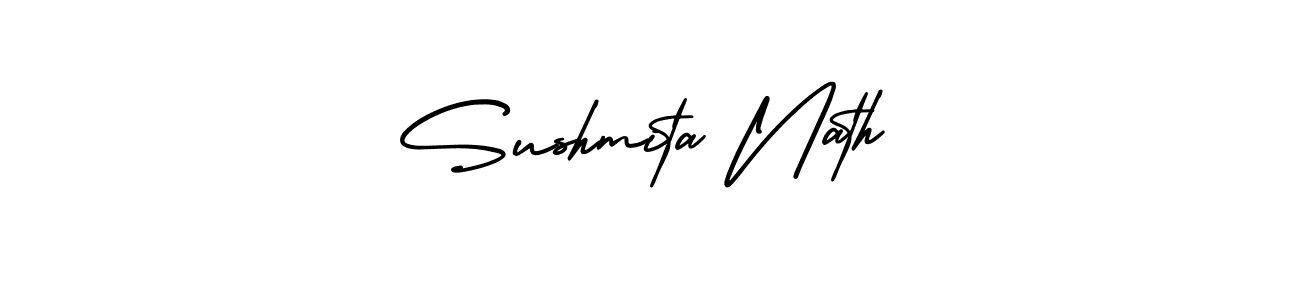 Make a beautiful signature design for name Sushmita Nath. With this signature (AmerikaSignatureDemo-Regular) style, you can create a handwritten signature for free. Sushmita Nath signature style 3 images and pictures png