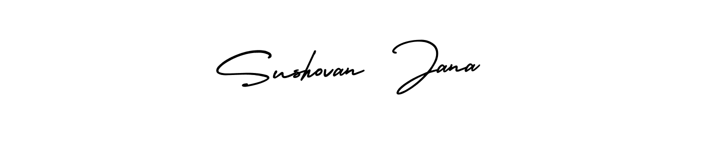 Sushovan  Jana stylish signature style. Best Handwritten Sign (AmerikaSignatureDemo-Regular) for my name. Handwritten Signature Collection Ideas for my name Sushovan  Jana. Sushovan  Jana signature style 3 images and pictures png