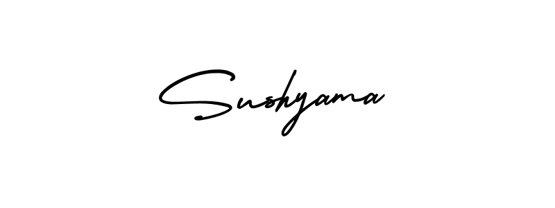 Sushyama stylish signature style. Best Handwritten Sign (AmerikaSignatureDemo-Regular) for my name. Handwritten Signature Collection Ideas for my name Sushyama. Sushyama signature style 3 images and pictures png