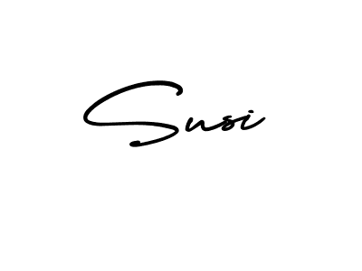 Design your own signature with our free online signature maker. With this signature software, you can create a handwritten (AmerikaSignatureDemo-Regular) signature for name Susi. Susi signature style 3 images and pictures png