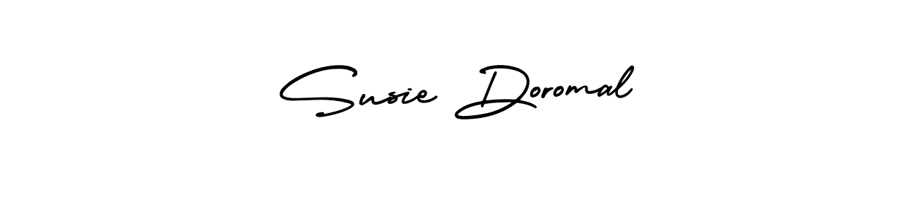 Use a signature maker to create a handwritten signature online. With this signature software, you can design (AmerikaSignatureDemo-Regular) your own signature for name Susie Doromal. Susie Doromal signature style 3 images and pictures png