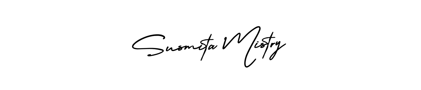 How to Draw Susmita Mistry signature style? AmerikaSignatureDemo-Regular is a latest design signature styles for name Susmita Mistry. Susmita Mistry signature style 3 images and pictures png
