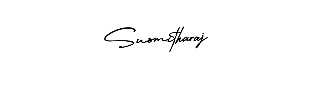 The best way (AmerikaSignatureDemo-Regular) to make a short signature is to pick only two or three words in your name. The name Susmitharaj include a total of six letters. For converting this name. Susmitharaj signature style 3 images and pictures png