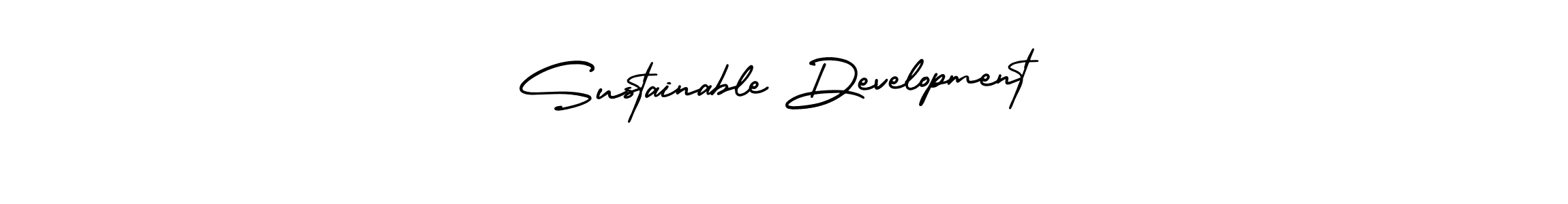 You should practise on your own different ways (AmerikaSignatureDemo-Regular) to write your name (Sustainable Development) in signature. don't let someone else do it for you. Sustainable Development signature style 3 images and pictures png