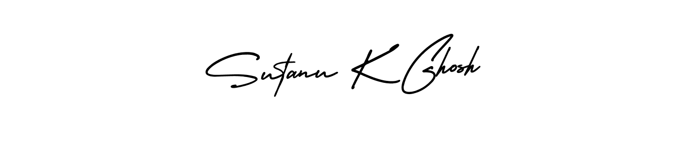How to make Sutanu K Ghosh name signature. Use AmerikaSignatureDemo-Regular style for creating short signs online. This is the latest handwritten sign. Sutanu K Ghosh signature style 3 images and pictures png