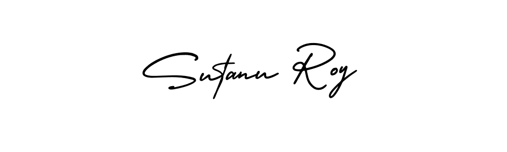 The best way (AmerikaSignatureDemo-Regular) to make a short signature is to pick only two or three words in your name. The name Sutanu Roy include a total of six letters. For converting this name. Sutanu Roy signature style 3 images and pictures png