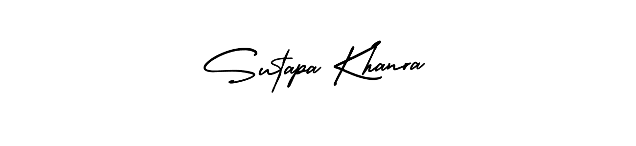 How to make Sutapa Khanra name signature. Use AmerikaSignatureDemo-Regular style for creating short signs online. This is the latest handwritten sign. Sutapa Khanra signature style 3 images and pictures png