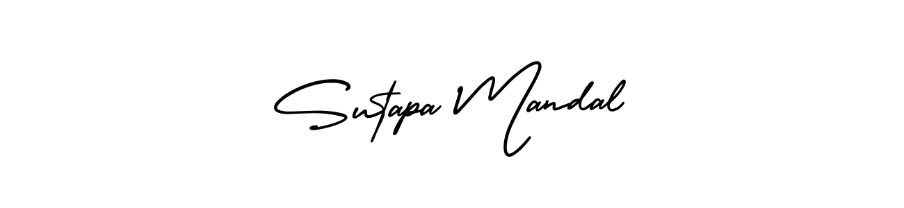How to make Sutapa Mandal name signature. Use AmerikaSignatureDemo-Regular style for creating short signs online. This is the latest handwritten sign. Sutapa Mandal signature style 3 images and pictures png