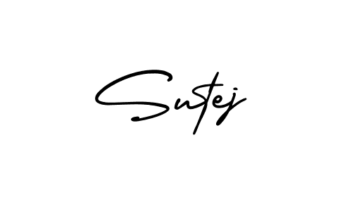 if you are searching for the best signature style for your name Sutej. so please give up your signature search. here we have designed multiple signature styles  using AmerikaSignatureDemo-Regular. Sutej signature style 3 images and pictures png