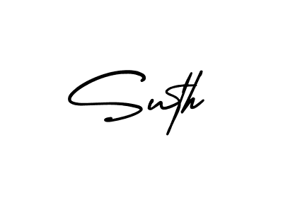 Use a signature maker to create a handwritten signature online. With this signature software, you can design (AmerikaSignatureDemo-Regular) your own signature for name Suth. Suth signature style 3 images and pictures png
