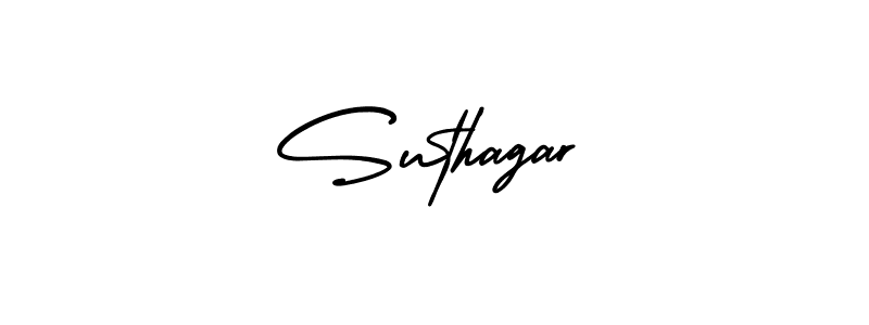 Design your own signature with our free online signature maker. With this signature software, you can create a handwritten (AmerikaSignatureDemo-Regular) signature for name Suthagar. Suthagar signature style 3 images and pictures png