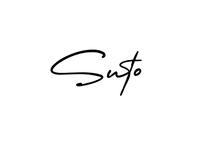 Suto stylish signature style. Best Handwritten Sign (AmerikaSignatureDemo-Regular) for my name. Handwritten Signature Collection Ideas for my name Suto. Suto signature style 3 images and pictures png