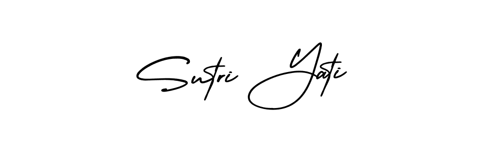 Make a beautiful signature design for name Sutri Yati. With this signature (AmerikaSignatureDemo-Regular) style, you can create a handwritten signature for free. Sutri Yati signature style 3 images and pictures png