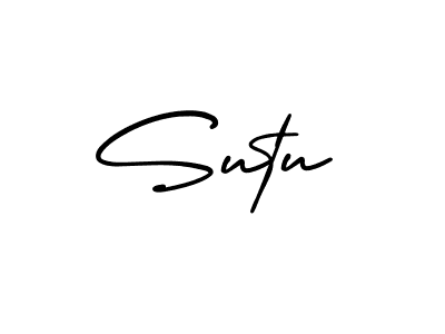 Use a signature maker to create a handwritten signature online. With this signature software, you can design (AmerikaSignatureDemo-Regular) your own signature for name Sutu. Sutu signature style 3 images and pictures png