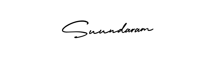 Make a beautiful signature design for name Suundaram. With this signature (AmerikaSignatureDemo-Regular) style, you can create a handwritten signature for free. Suundaram signature style 3 images and pictures png