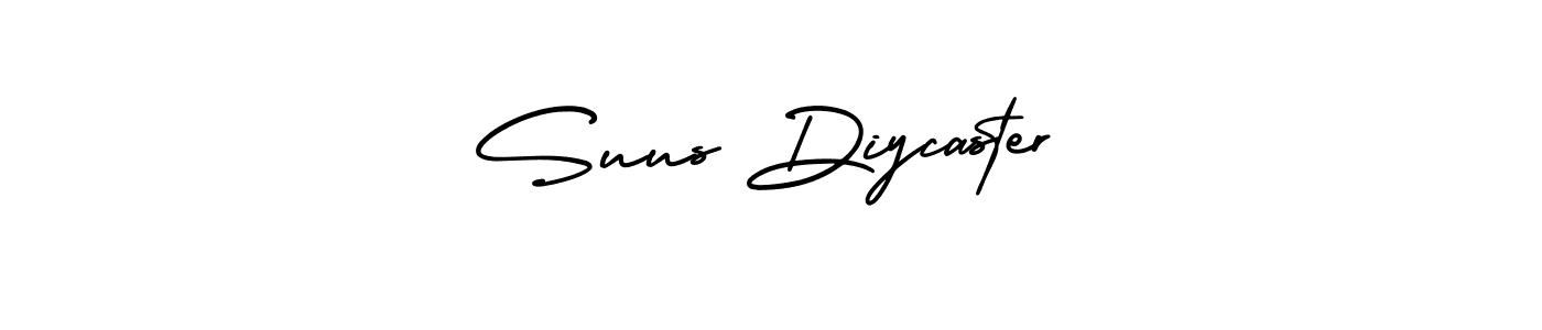 Create a beautiful signature design for name Suus Diycaster. With this signature (AmerikaSignatureDemo-Regular) fonts, you can make a handwritten signature for free. Suus Diycaster signature style 3 images and pictures png