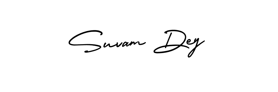 if you are searching for the best signature style for your name Suvam Dey. so please give up your signature search. here we have designed multiple signature styles  using AmerikaSignatureDemo-Regular. Suvam Dey signature style 3 images and pictures png