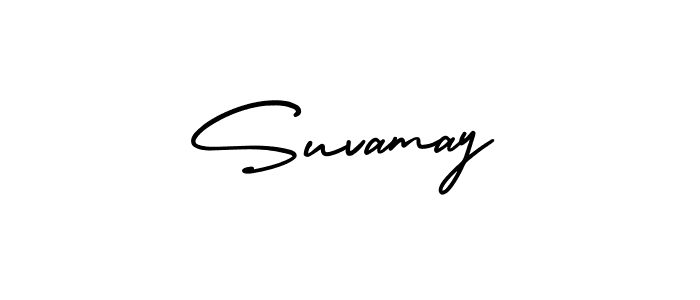How to make Suvamay signature? AmerikaSignatureDemo-Regular is a professional autograph style. Create handwritten signature for Suvamay name. Suvamay signature style 3 images and pictures png