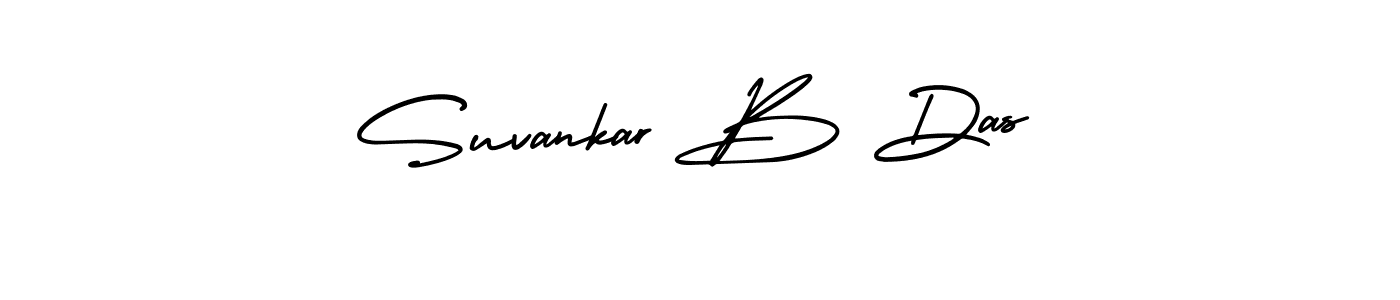 How to make Suvankar B Das signature? AmerikaSignatureDemo-Regular is a professional autograph style. Create handwritten signature for Suvankar B Das name. Suvankar B Das signature style 3 images and pictures png