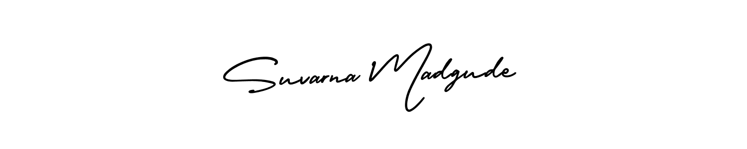 Best and Professional Signature Style for Suvarna Madgude. AmerikaSignatureDemo-Regular Best Signature Style Collection. Suvarna Madgude signature style 3 images and pictures png