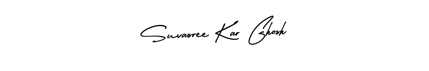 Suvasree Kar Ghosh stylish signature style. Best Handwritten Sign (AmerikaSignatureDemo-Regular) for my name. Handwritten Signature Collection Ideas for my name Suvasree Kar Ghosh. Suvasree Kar Ghosh signature style 3 images and pictures png