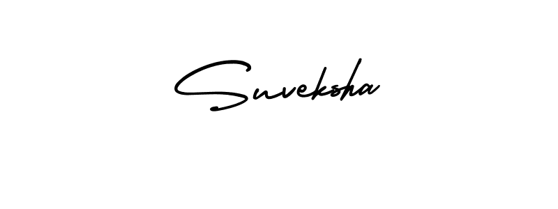 Make a beautiful signature design for name Suveksha. With this signature (AmerikaSignatureDemo-Regular) style, you can create a handwritten signature for free. Suveksha signature style 3 images and pictures png