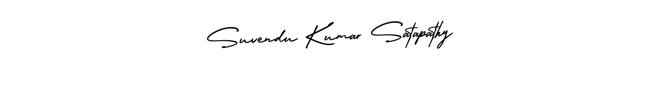 Use a signature maker to create a handwritten signature online. With this signature software, you can design (AmerikaSignatureDemo-Regular) your own signature for name Suvendu Kumar Satapathy. Suvendu Kumar Satapathy signature style 3 images and pictures png