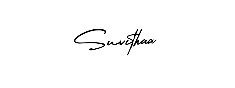 Make a beautiful signature design for name Suvithaa. With this signature (AmerikaSignatureDemo-Regular) style, you can create a handwritten signature for free. Suvithaa signature style 3 images and pictures png