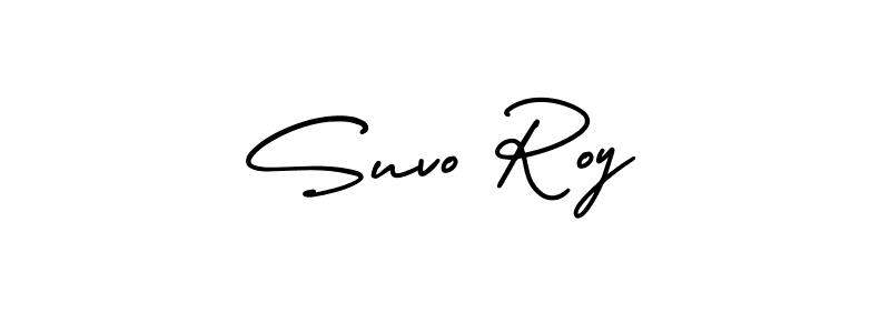 How to make Suvo Roy name signature. Use AmerikaSignatureDemo-Regular style for creating short signs online. This is the latest handwritten sign. Suvo Roy signature style 3 images and pictures png