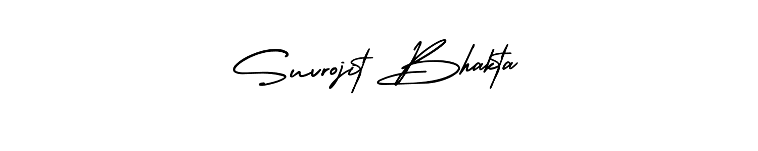 Make a short Suvrojit Bhakta signature style. Manage your documents anywhere anytime using AmerikaSignatureDemo-Regular. Create and add eSignatures, submit forms, share and send files easily. Suvrojit Bhakta signature style 3 images and pictures png