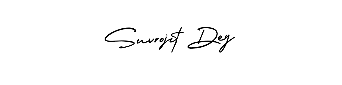 Make a beautiful signature design for name Suvrojit Dey. With this signature (AmerikaSignatureDemo-Regular) style, you can create a handwritten signature for free. Suvrojit Dey signature style 3 images and pictures png