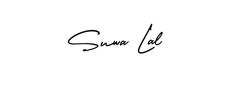 Design your own signature with our free online signature maker. With this signature software, you can create a handwritten (AmerikaSignatureDemo-Regular) signature for name Suwa Lal. Suwa Lal signature style 3 images and pictures png