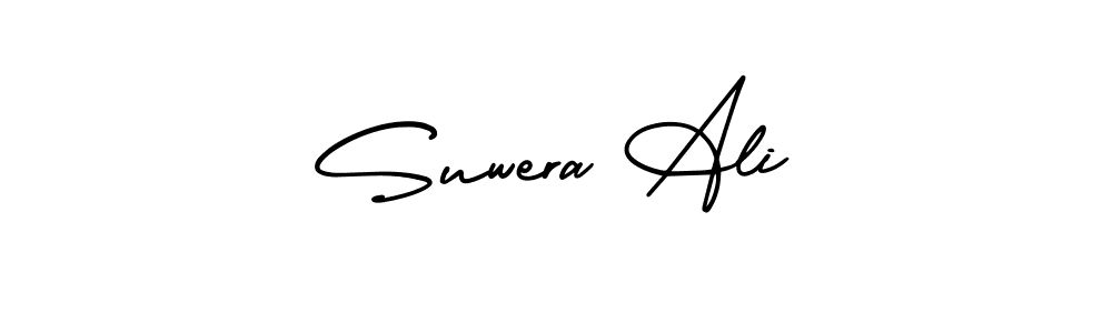 Also You can easily find your signature by using the search form. We will create Suwera Ali name handwritten signature images for you free of cost using AmerikaSignatureDemo-Regular sign style. Suwera Ali signature style 3 images and pictures png