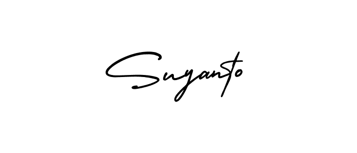 Also You can easily find your signature by using the search form. We will create Suyanto name handwritten signature images for you free of cost using AmerikaSignatureDemo-Regular sign style. Suyanto signature style 3 images and pictures png