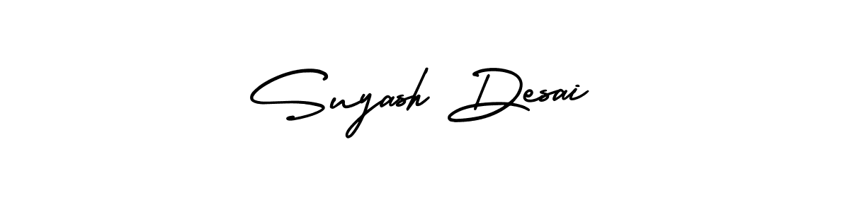 How to Draw Suyash Desai signature style? AmerikaSignatureDemo-Regular is a latest design signature styles for name Suyash Desai. Suyash Desai signature style 3 images and pictures png