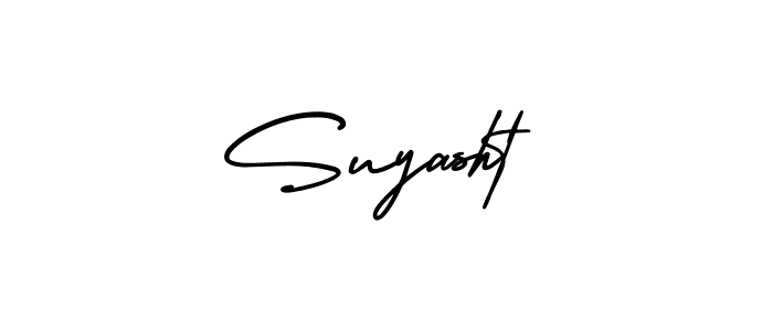 The best way (AmerikaSignatureDemo-Regular) to make a short signature is to pick only two or three words in your name. The name Suyasht include a total of six letters. For converting this name. Suyasht signature style 3 images and pictures png