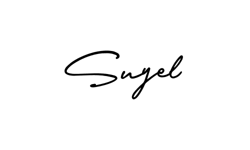 Suyel stylish signature style. Best Handwritten Sign (AmerikaSignatureDemo-Regular) for my name. Handwritten Signature Collection Ideas for my name Suyel. Suyel signature style 3 images and pictures png
