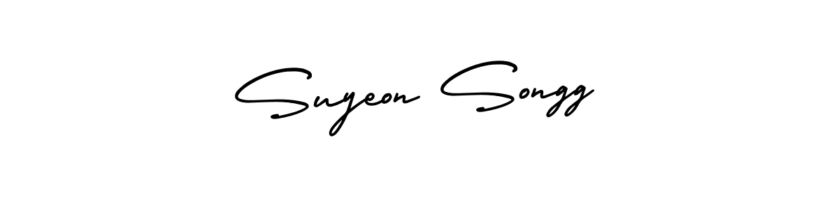 Similarly AmerikaSignatureDemo-Regular is the best handwritten signature design. Signature creator online .You can use it as an online autograph creator for name Suyeon Songg. Suyeon Songg signature style 3 images and pictures png