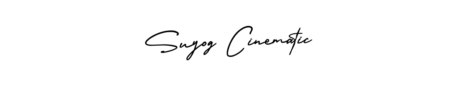 Make a beautiful signature design for name Suyog Cinematic. With this signature (AmerikaSignatureDemo-Regular) style, you can create a handwritten signature for free. Suyog Cinematic signature style 3 images and pictures png