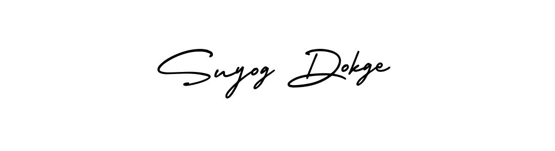 Make a short Suyog Dokge signature style. Manage your documents anywhere anytime using AmerikaSignatureDemo-Regular. Create and add eSignatures, submit forms, share and send files easily. Suyog Dokge signature style 3 images and pictures png