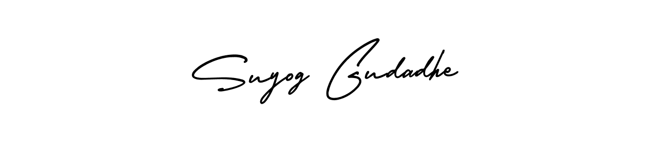 How to make Suyog Gudadhe name signature. Use AmerikaSignatureDemo-Regular style for creating short signs online. This is the latest handwritten sign. Suyog Gudadhe signature style 3 images and pictures png