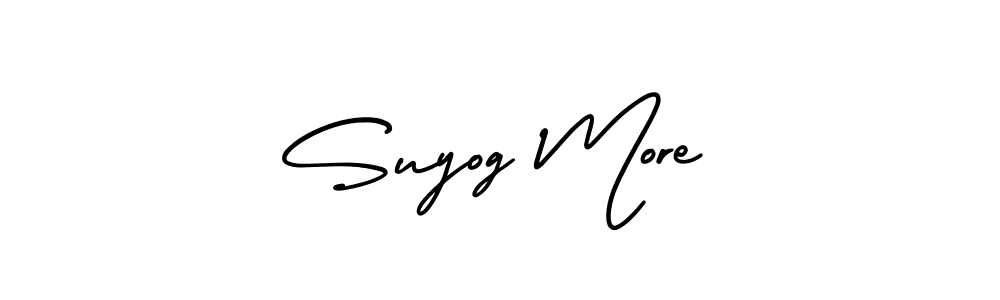 Design your own signature with our free online signature maker. With this signature software, you can create a handwritten (AmerikaSignatureDemo-Regular) signature for name Suyog More. Suyog More signature style 3 images and pictures png