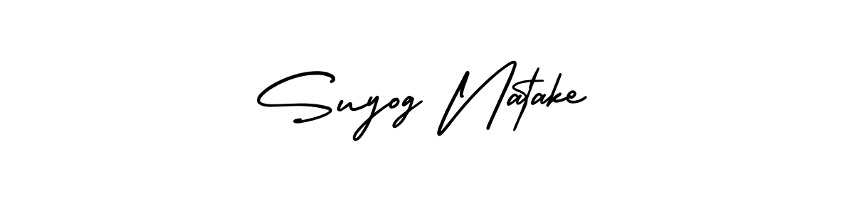 Make a beautiful signature design for name Suyog Natake. With this signature (AmerikaSignatureDemo-Regular) style, you can create a handwritten signature for free. Suyog Natake signature style 3 images and pictures png