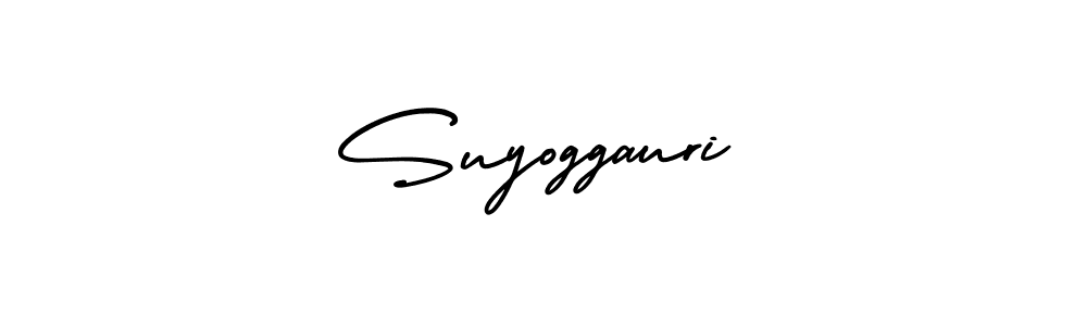 How to Draw Suyoggauri signature style? AmerikaSignatureDemo-Regular is a latest design signature styles for name Suyoggauri. Suyoggauri signature style 3 images and pictures png