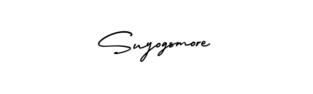 Also You can easily find your signature by using the search form. We will create Suyogsmore name handwritten signature images for you free of cost using AmerikaSignatureDemo-Regular sign style. Suyogsmore signature style 3 images and pictures png