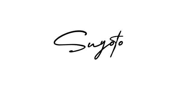 Make a beautiful signature design for name Suyoto. Use this online signature maker to create a handwritten signature for free. Suyoto signature style 3 images and pictures png