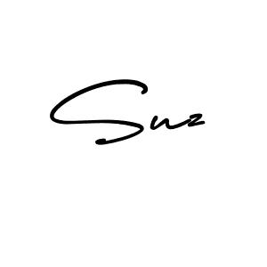 Design your own signature with our free online signature maker. With this signature software, you can create a handwritten (AmerikaSignatureDemo-Regular) signature for name Suz. Suz signature style 3 images and pictures png