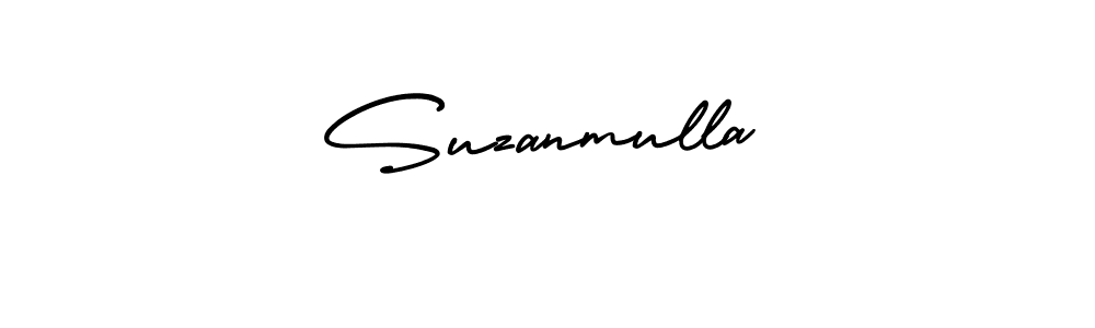 It looks lik you need a new signature style for name Suzanmulla. Design unique handwritten (AmerikaSignatureDemo-Regular) signature with our free signature maker in just a few clicks. Suzanmulla signature style 3 images and pictures png