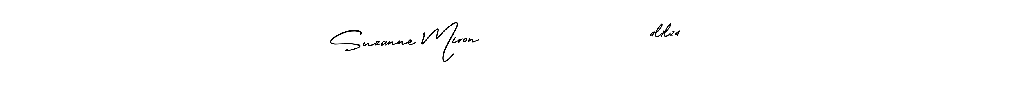 Check out images of Autograph of Suzanne Miron                4l1l24 name. Actor Suzanne Miron                4l1l24 Signature Style. AmerikaSignatureDemo-Regular is a professional sign style online. Suzanne Miron                4l1l24 signature style 3 images and pictures png