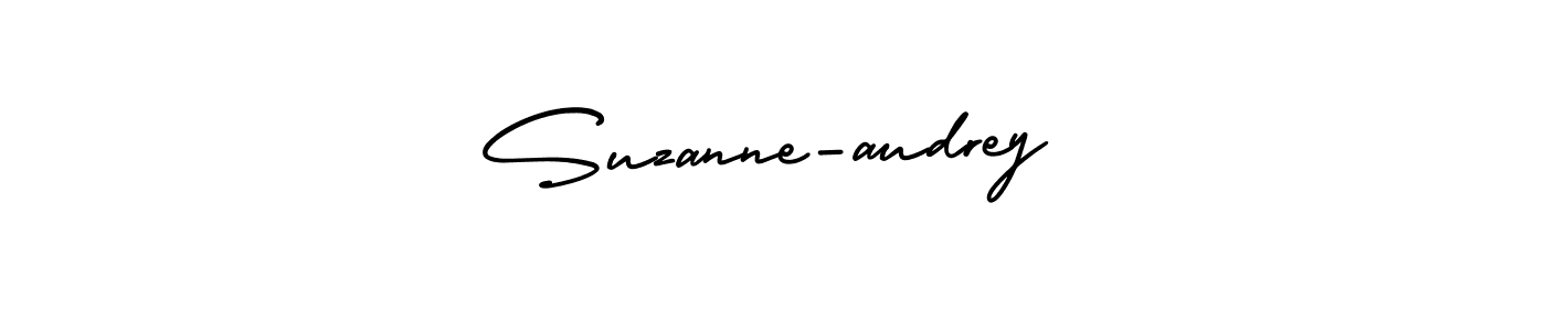 Make a short Suzanne-audrey signature style. Manage your documents anywhere anytime using AmerikaSignatureDemo-Regular. Create and add eSignatures, submit forms, share and send files easily. Suzanne-audrey signature style 3 images and pictures png